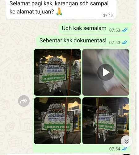 Pengiriman Papan Bunga Selamat Vihara Tangerang