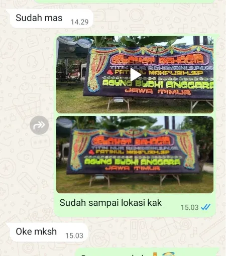 Pengiriman Papan Bunga Vihara Tangerang