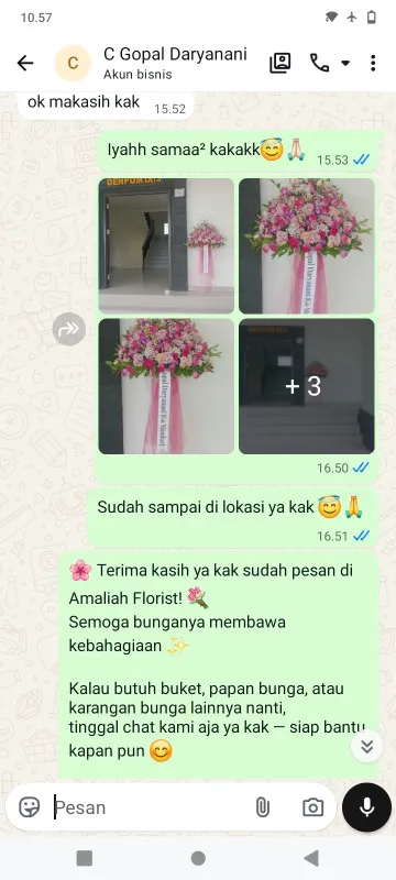 Pengiriman Karangan Bunga Vihara Tangerang