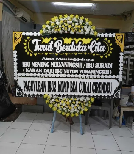 Papan Bunga Duka Vihara Tangerang