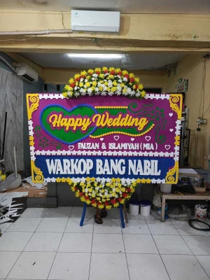 Papan Bunga di Vihara Tangerang