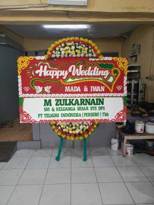 Papan Bunga di Vihara Tangerang