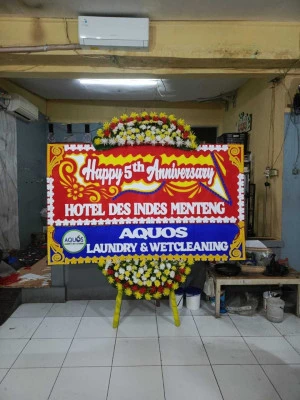Papan Bunga di Vihara Tangerang