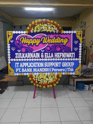 Papan Bunga di Vihara Tangerang