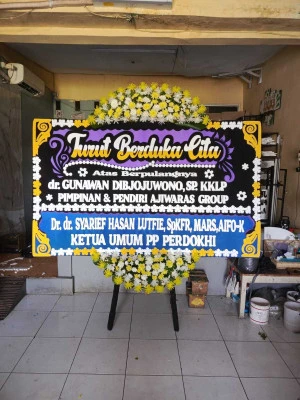 Papan Bunga di Vihara Tangerang